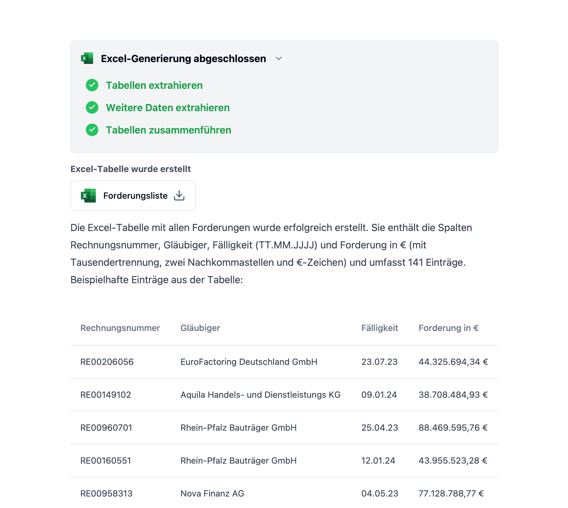 350x schnellere Datenextraktion in Excel